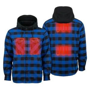FIELDSHEER Men's Flannel Heated 7.4V Hoodie Jacket (MWMJ540)