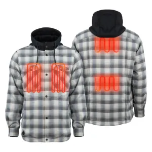 FIELDSHEER Men's Flannel Heated 7.4V Hoodie Jacket (MWMJ540)