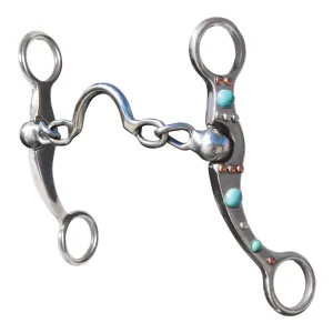 PROFESSIONAL'S CHOICE Turquoise Dot Shank Low Port Chain Bit (PCB-141)