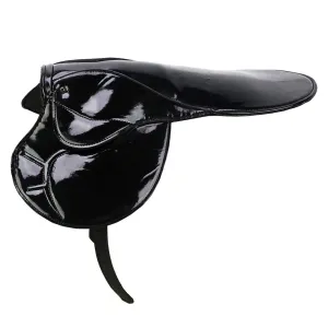 JACKS Clarino Thoroughbred 14oz Black Jockey Saddle (1904-BK)