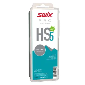 SWIX HS5 Turquoise -10degC/-18degC 180g Hard Wax (HS05-18)
