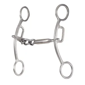 CLASSIC EQUINE Carol Goostree Delight Shank Gag Barrel Bit with Thick Bar Chain (GTDBIT31)