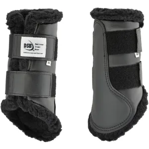 DRESSAGE SPORT BOOTS Original Black/Black Fleece Horse Boot (DSBBB)