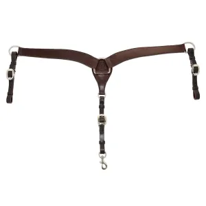 CIRCLE Y BC-2in Shaped-Plain Walnut Breast Collar Tack (4243-0001)
