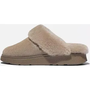 FITFLOP Gen-FF Shearling-Collar Suede Slippers (GS7)