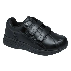 DREW Men's Force V Black Leather Athletic Shoes (44714-14)