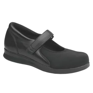 DREW Women's Bloom II Black Leather Shoes (14353-12)