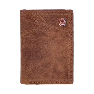 HOOEY Hooey Classic Smooth Brown Trifold Wallet (HTF001-BR)