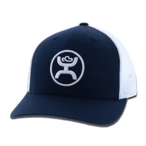 HOOEY O-Classic 6-Panel Navy/White Trucker Cap (1005T-NW)