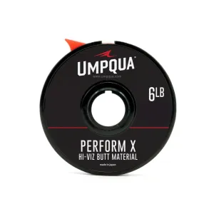 UMPQUA Perform X Hi-Vis Euro Butt Material FL Green 30m 0.007/06lb Monofilament Line (59394)