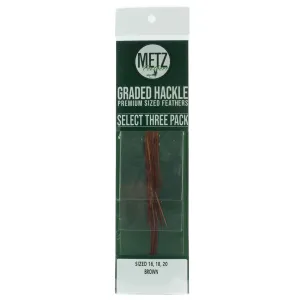 UMPQUA Metz Select 3-Pack Hackle