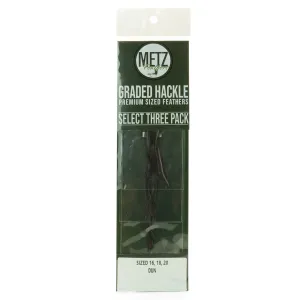 UMPQUA Metz Select 3-Pack Hackle
