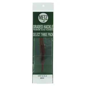 UMPQUA Metz Select 3-Pack Hackle
