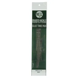 UMPQUA Metz Select 3-Pack Hackle