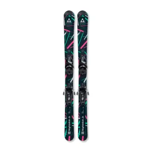 FISCHER Junior Nightstick Ski With FS 4 GW CA Jrs Brake 80 I Binding (P20525+T80822)