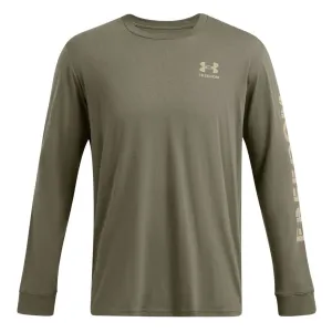 UNDER ARMOUR Men's Freedom Flag Marine OD Green/Desert Sand LS Shirt (1386754-390)