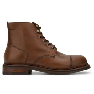 MILWAUKEE Boots Men's Pfister Cap Toe Camel Boots (20527-228)