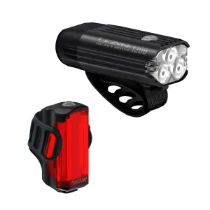 LEZYNE Radar React System Matte Black Front and Rear LED Bike Lights (1-LED-43P-V117)
