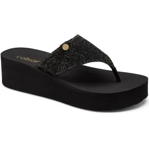 COBIAN Women's Bermuda High Black Sandals (BEH25-001)