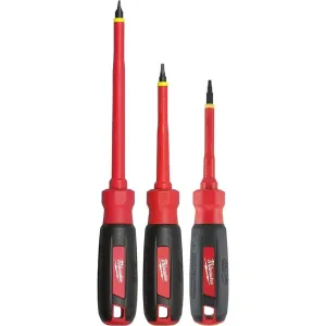 MILWAUKEE 3-Piece 1000V Insulated Screwdriver Set (48-22-2203)