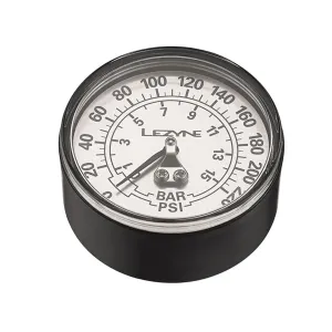 LEZYNE 220 PSI 2.5in Black/Silver Bicycle Pump Replacement Gauge (1-RP-FLGUE-V2220)