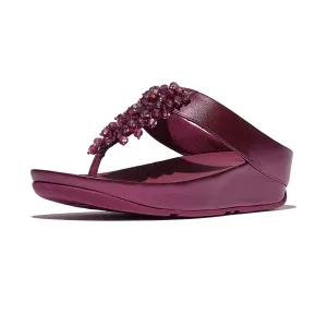 FITFLOP Women's Rumba Iridescent Beaded Toe-Post Sandals (E4X)
