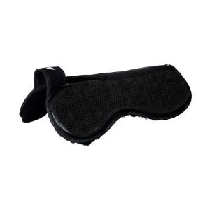 ACAVALLO Western Withers Free Black Gel Pad With Synthetic Wool Lining (AC300X)