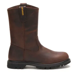 CAT Men's Revolver Dark Brown Work Boots (P72191)