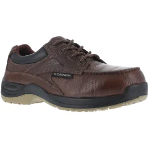 FLORSHEIM Men's Rambler Creek Brown Casual Moc Toe Oxford Shoes (FS2700)