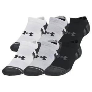 UNDER ARMOUR Unisex Performance Tech 6-Pack Mod Gray/Jet Gray No Show Socks (1386243-011)