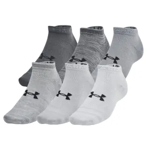 UNDER ARMOUR Unisex Essential 6-Pack Castlerock/Anthracite Low Cut Socks (1386239-025)