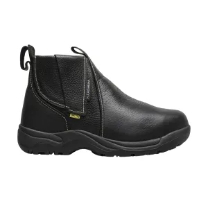FLORSHEIM Men's Hercules Plain Toe 6in Black Work Boots (FE690)