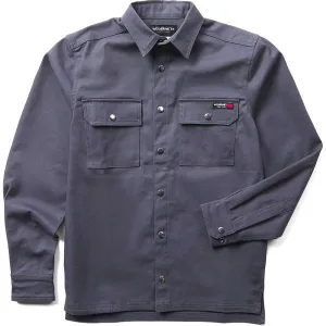 WOLVERINE Men's FR Built Stretch Canvas Charcoal Shirt Jac Workwear Fit (W1213770-010)