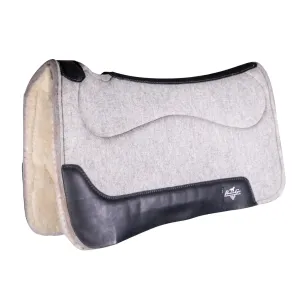PROFESSIONAL'S CHOICE Precision Relief Felt Gray Merino Wool Bottom 29x30in Saddle Pad (PRFBD-GRY)