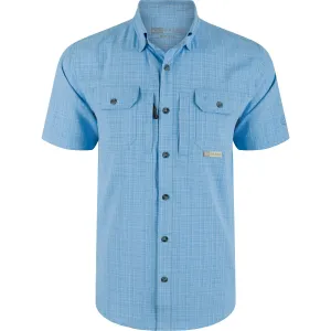 DRAKE WATERFOWL Men's Wingshooter Cross Hatch DS2625 Short Sleeve Shirt (DS2625)