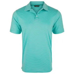 DRAKE Men's Performance Chalk Striped Short Sleeve Polo Shirt (DS4095)