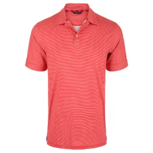 DRAKE Men's Performance Chalk Striped Short Sleeve Polo Shirt (DS4095)
