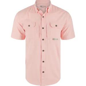 DRAKE WATERFOWL Men's Wingshooter Cross Hatch DS2625 Short Sleeve Shirt (DS2625)
