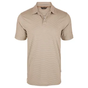 DRAKE Men's Performance Chalk Striped Short Sleeve Polo Shirt (DS4095)