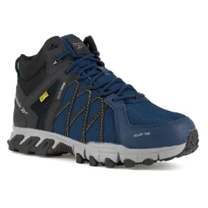 REEBOK Men's Trailgrip Alloy Toe Navy/Black Athletic Mid Cut Work Boots with Internal Met Guard (RB3400)