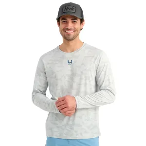 HUK Men's A1A Pro Long Sleeve Crew Shirt (H1200742)
