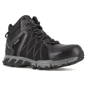 REEBOK Men's Trailgrip Alloy Toe Navy/Black Athletic Mid Cut Work Boots with Internal Met Guard (RB3400)