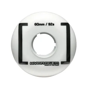 ROLLERBLADE 60mm White Hydrogen Blank Wheels, 4-Pack (06844500101)