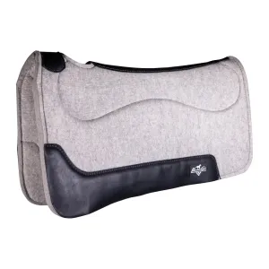 PROFESSIONAL'S CHOICE Precision Relief 29x30in Gray Felt Bottom Saddle Pad (PRFB-GRY)