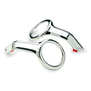 CIRO Chrome Fog Light Trim Rings For 18-up Gold Wing (78220)