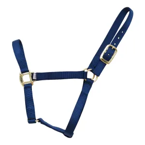 CIRCLE Y REINSMAN Classic Navy Nylon Halter, Large Horse (9709-LG-NY)