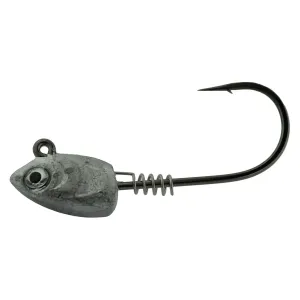 GAMAKATSU #4/0 1/8oz NS Black Swim Bait Jig Head Hooks, 3-Pack (353414-1/8)