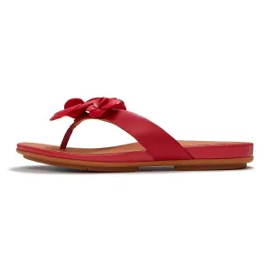 FITFLOP Gracie Flower Leather Flip-Flops Sandals (A4A)