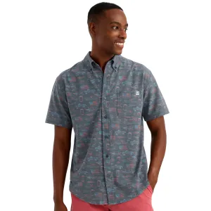 HUK Men's Kona Printed Short Sleeve Shirt (H1500192)