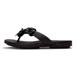 FITFLOP Gracie Flower Leather Flip-Flops Sandals (A4A)